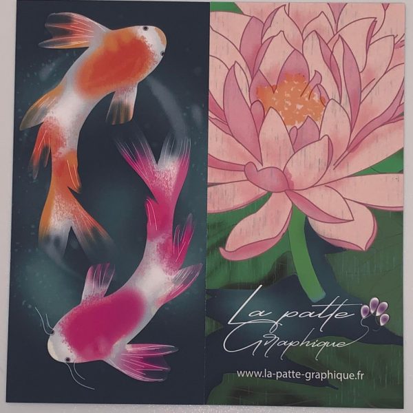 Marque page duo carpes