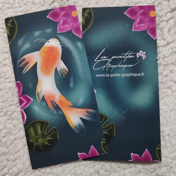 Marque page carpe poche