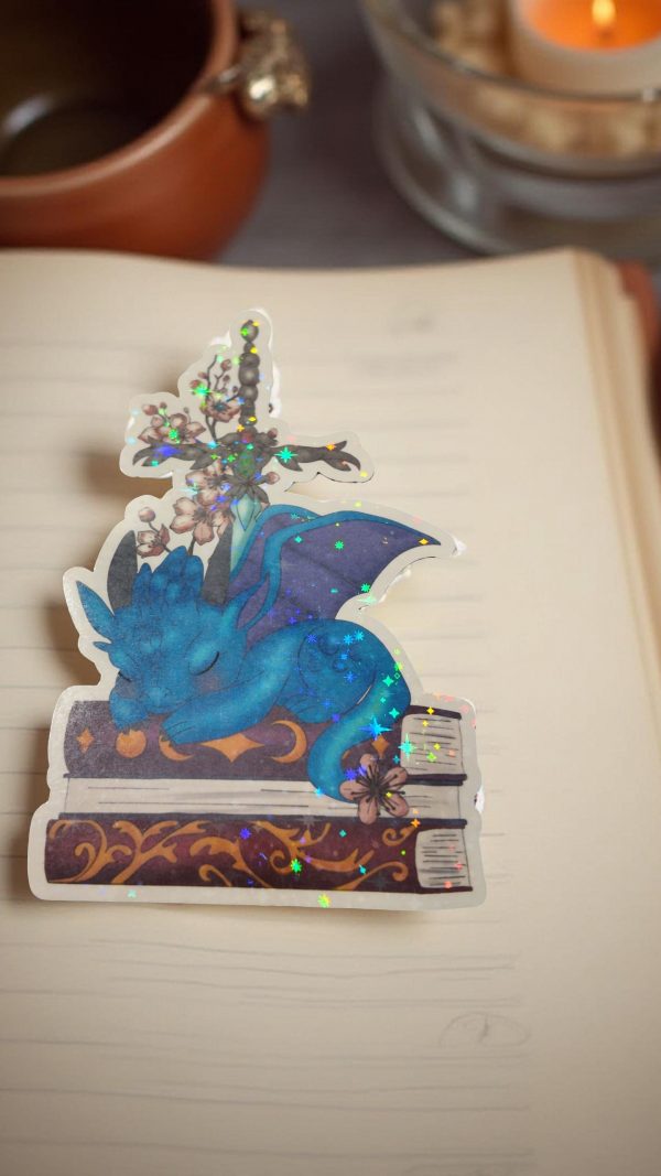 Grand stickers holographique "Gardien des Savoirs"