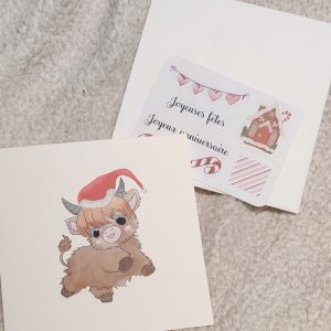 Carte Joyeuses fêtes margaux  noel