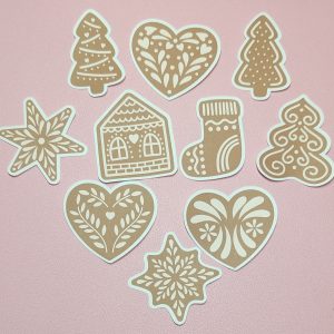 Lot de 10 Stickers Individuels de Noël