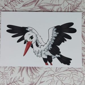 Illustration Frieda la cigogne