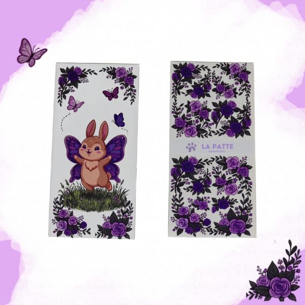 Marque page lapin avec des ailes